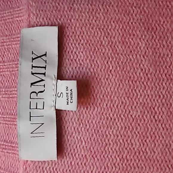Intermix Pink Wool Cashmere Cardigan Bra Tank Set Wmn S Preppy Academia Coquette - Picture 2 of 15